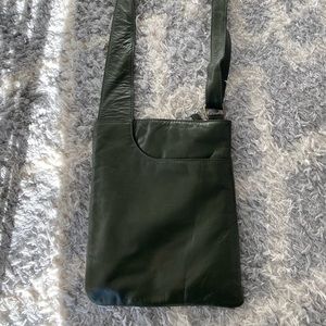 Latico Athena Olive Green crossbody purse